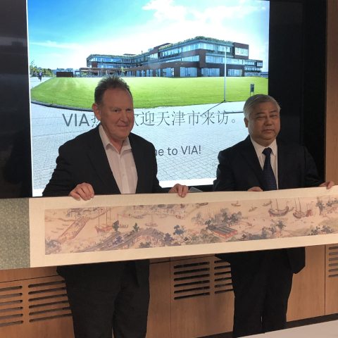 Peter Friese and Mr. Sheng of Tianjin
