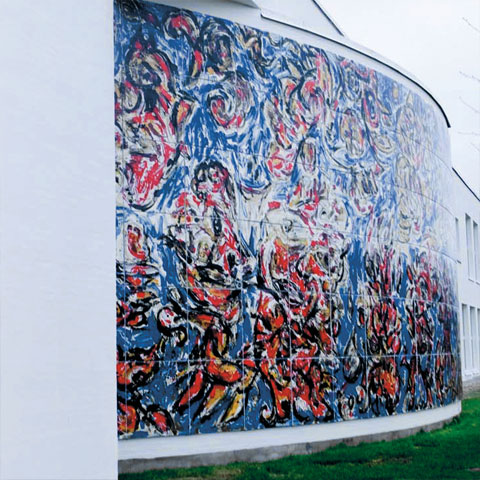 murial at campus Herning