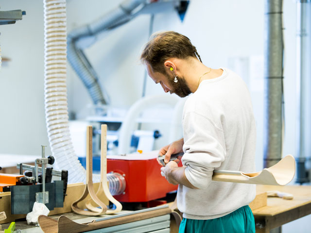 VIA Campus Herning wood workshop