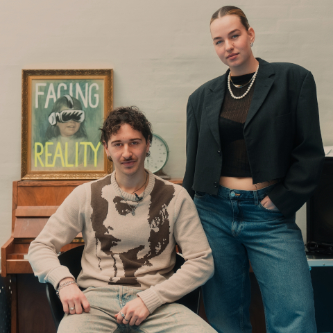 Adéla and Giacomo, Fashion Design students