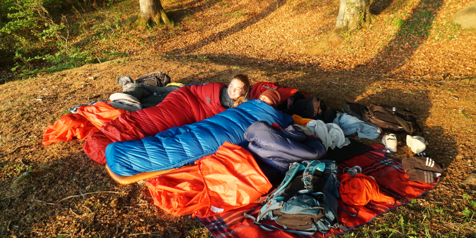 Students at Nature in Social Education in the woods