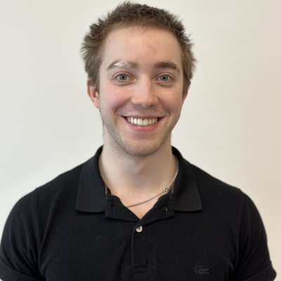 Damian Trafialek at his internship