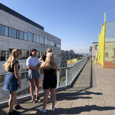 International students at VIA's campus Aarhus C