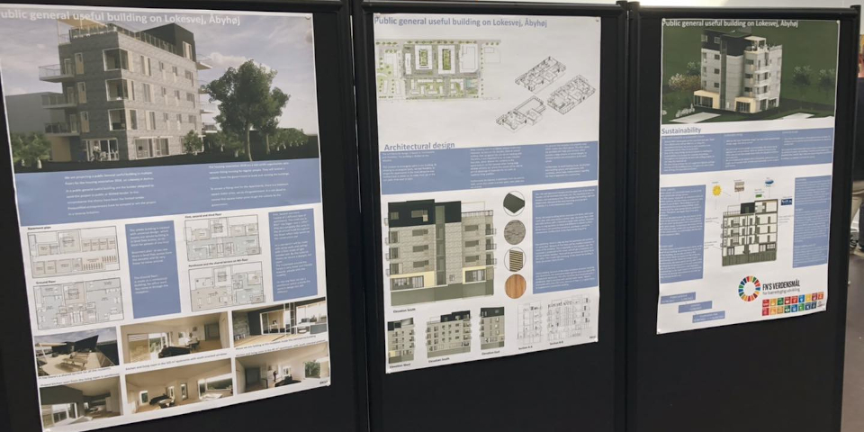 Posters from a project at the Architectural Technology and Construction Management study programme at VIA