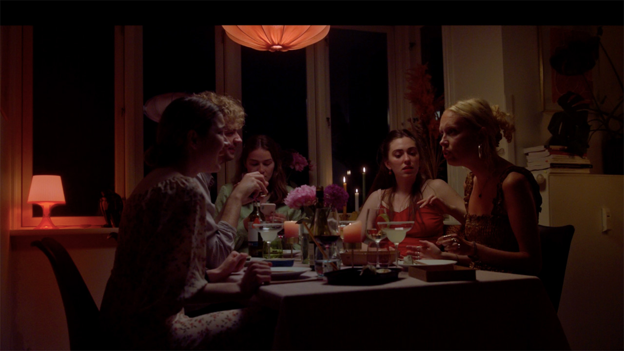 people eating dinner